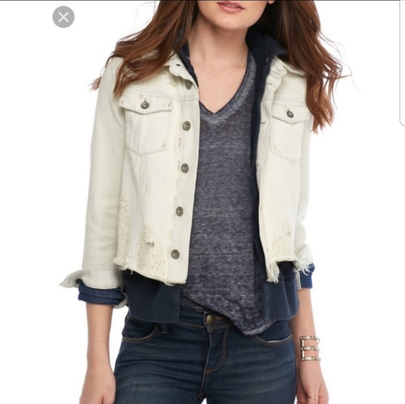 Free People Jean Jacket S EUC - Picture 2 of 9